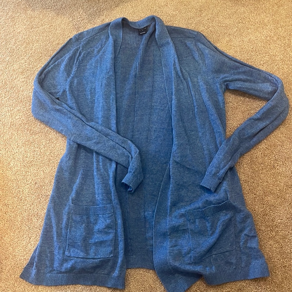 Heather blue cardigan